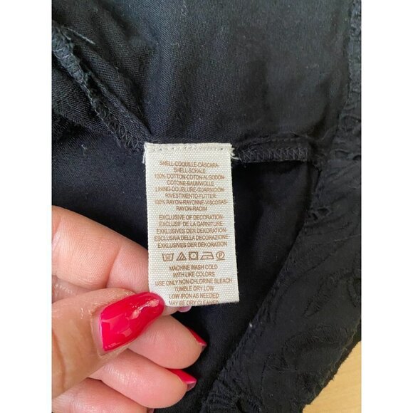 Free People BNWT womens "daniella" eyelet mini button up dress BNWT sz 6 NEW - Picture 11 of 12